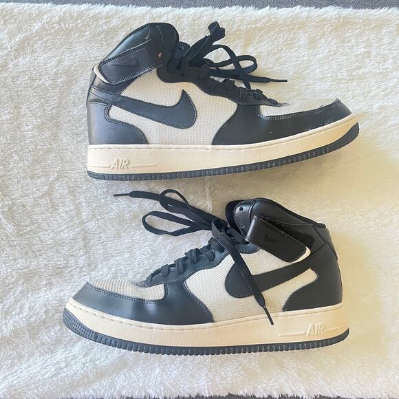 Nike Air Force 1 Mid '07 Black summit white 315123-037 Panda - Picture 1 of 12